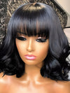 Glam No Lace Wigs Collection Glueless Human Hair Wigs Curly Bob Wig 100% Human Hair
